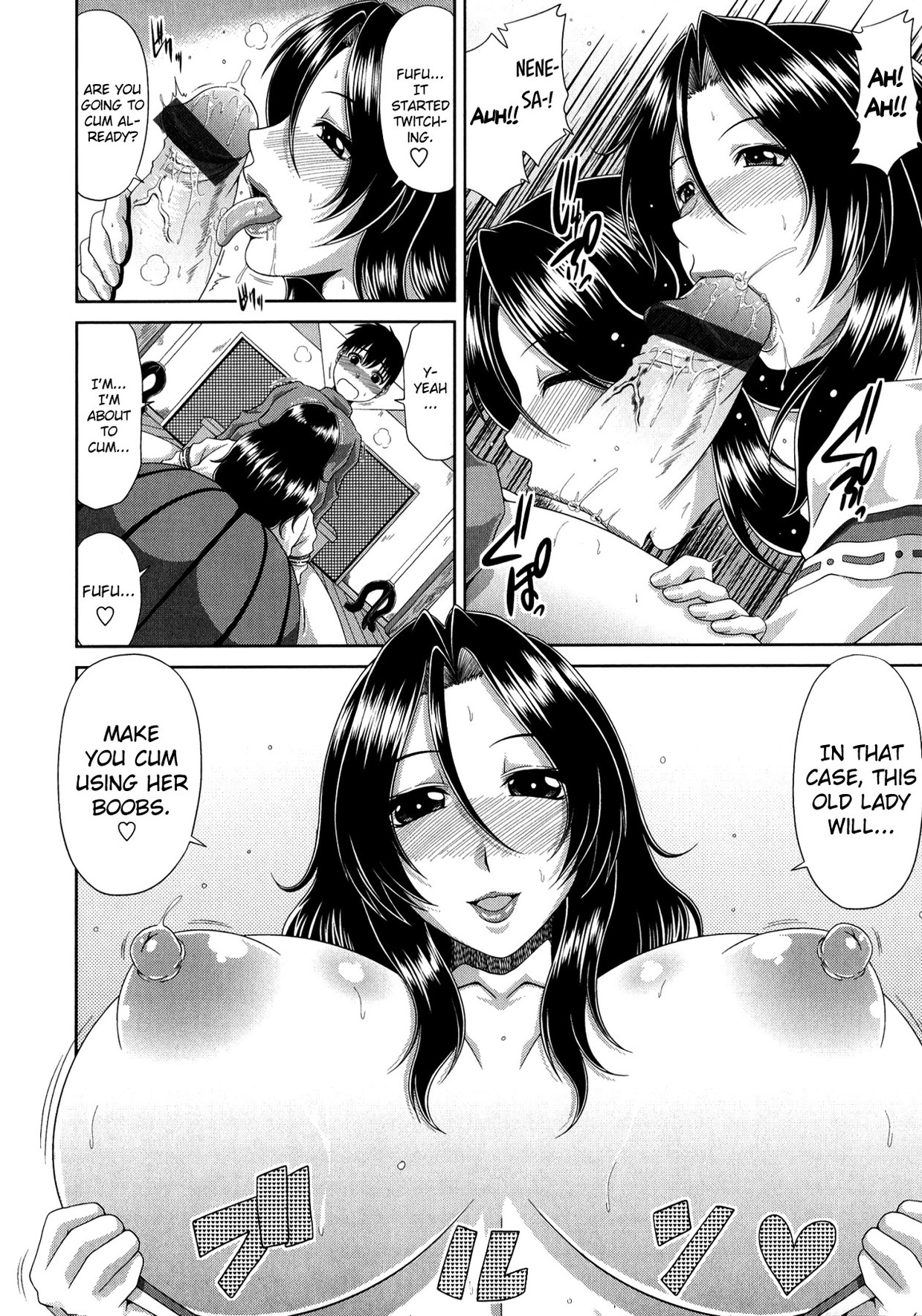 Szexi nagy cicis szőrös puncis hentai anya nagy farkú fiával szexel - 45/180 kép