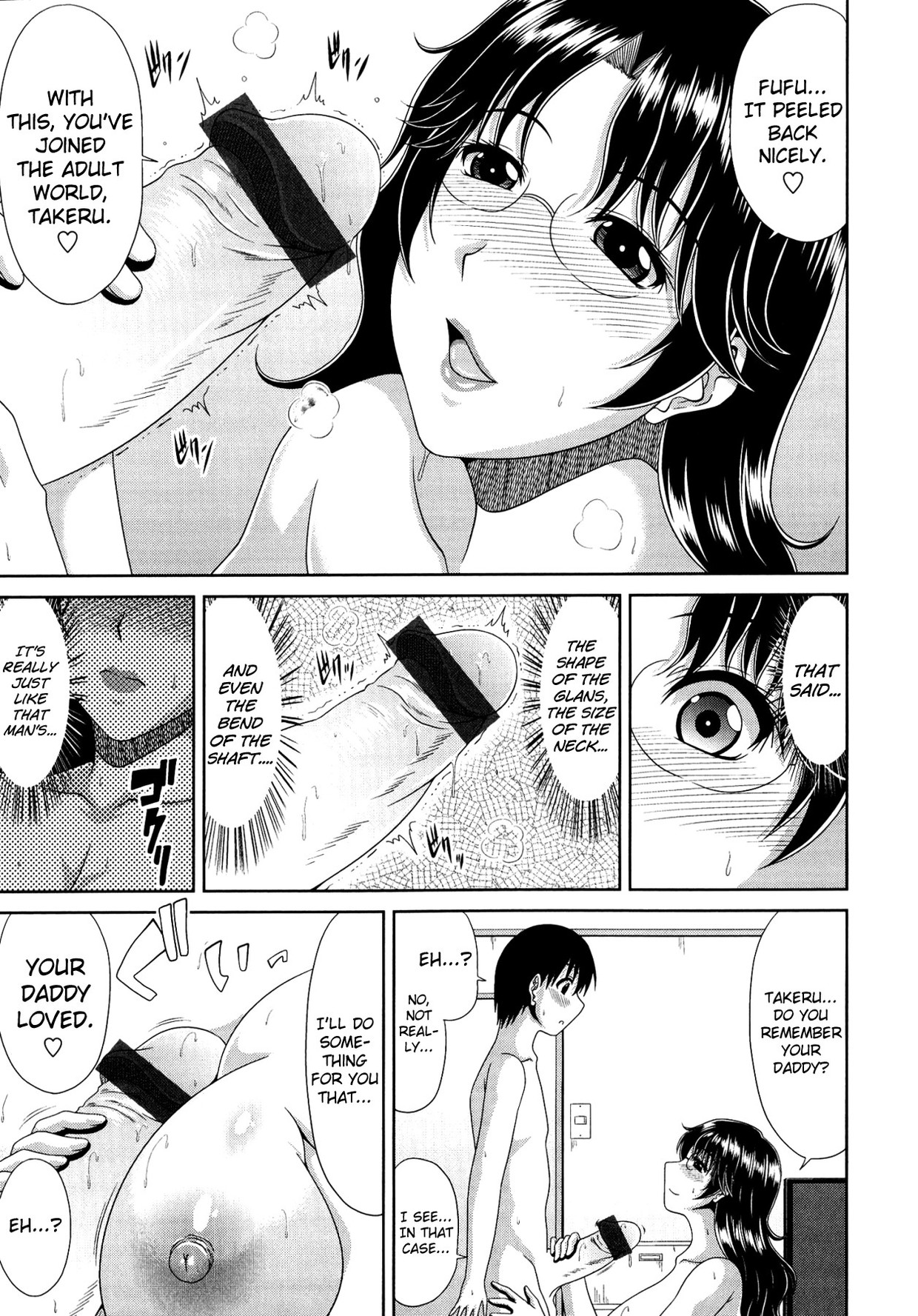 Szexi nagy cicis szőrös puncis hentai anya nagy farkú fiával szexel - 81/180 kép