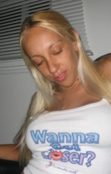 Rubia amateur caliente