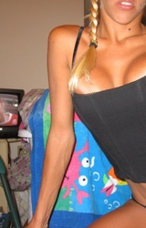 Rubia amateur caliente